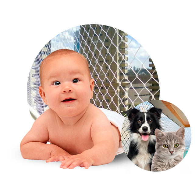 Rede de proteção para Pets e Crianças